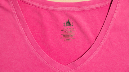 WDW ミッキー クラシック VネックTシャツ【ピンク】