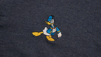 ドナルド刺繍ポロシャツ【ネイビー】