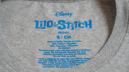 スティッチ OHANA MEANS FAMILY Tシャツ【グレー】