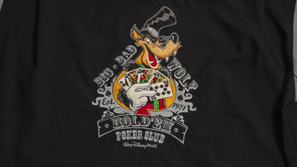 Big Bad Wolf Hold'em Poker Club 半袖シャツ 背面プリントアップ
