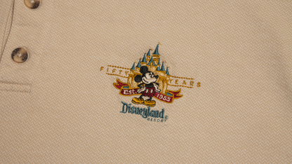 Disneyland Resort 50周年記念ポロシャツ 刺繍ロゴアップ