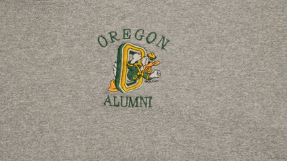 オレゴンダック(ドナルド) Alumni刺繍半袖Tシャツ【グレー】