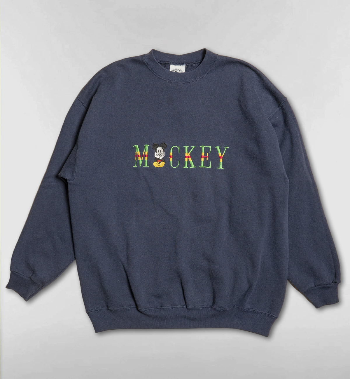 Mickey & Co. MICKEYロゴ刺繍スウェット【ネイビー】