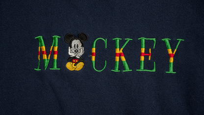 Mickey & Co. MICKEYロゴ刺繍スウェット【ネイビー】