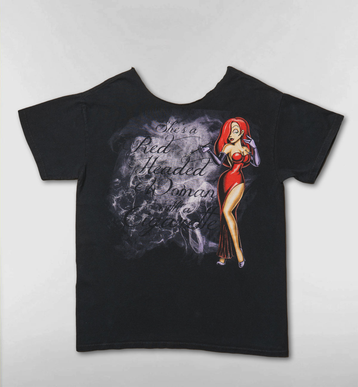 ジェシカ・ラビットのスモークプリントTシャツ【ブラック】