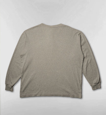 ドナルドの刺繍ヘンリーネックロンT【グレー】