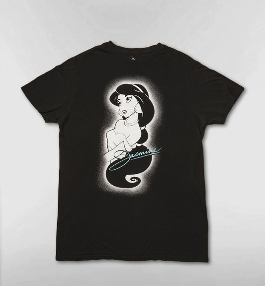 ジャスミンのサイン入りプリントTシャツ【ブラック】