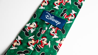 ミッキーのサンタ衣装のクリスマスネクタイ