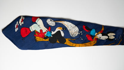 ミッキーとミニーのハチミツ狩りネクタイ【シルク100%】