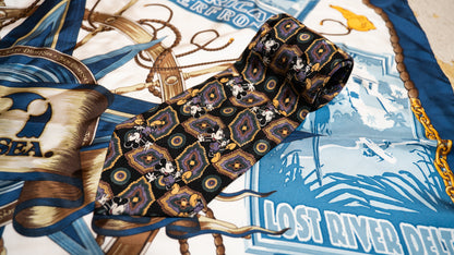 青パンミッキーのヴィンテージネクタイ【海外ディズニーストア】