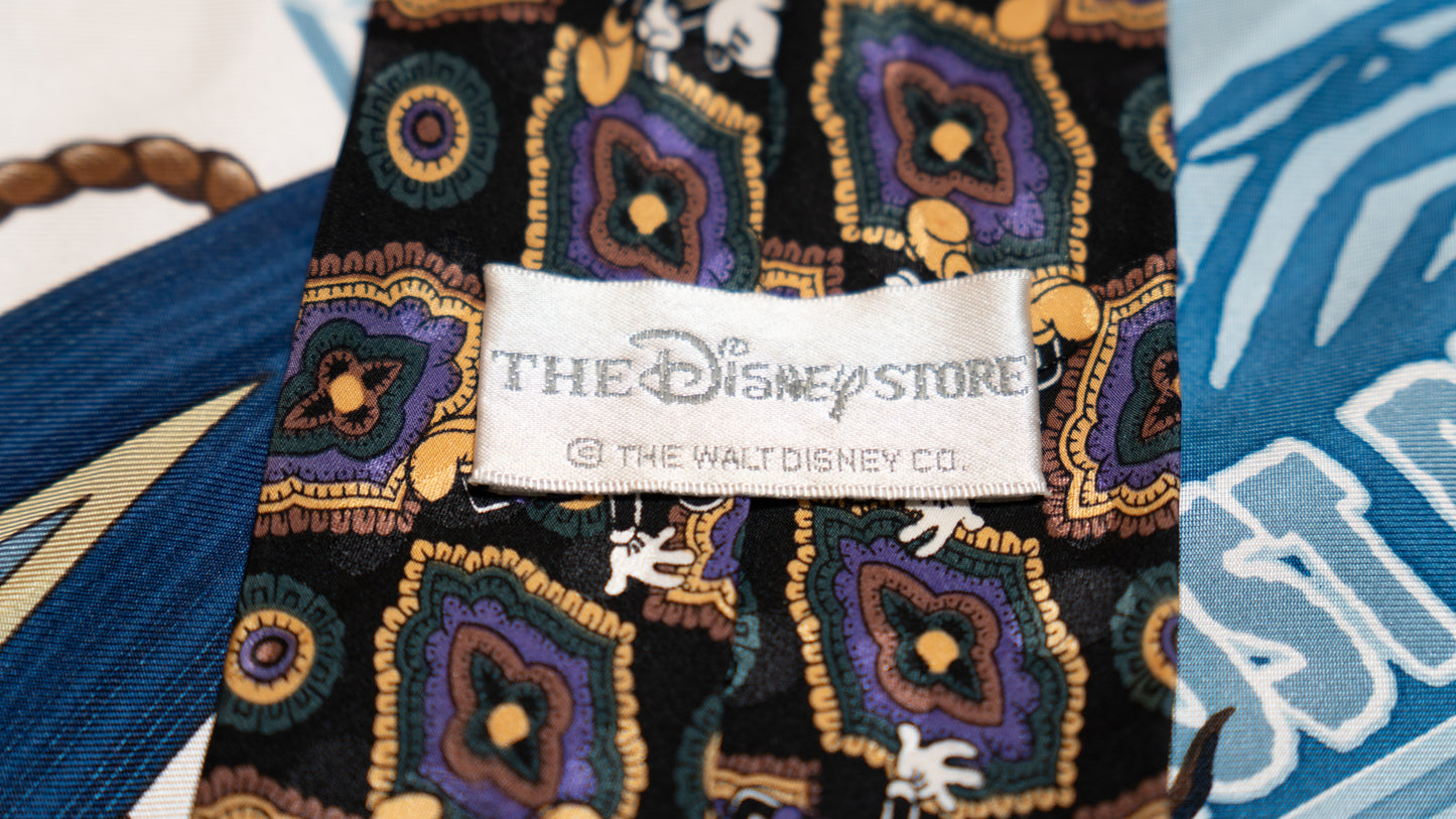 青パンミッキーのヴィンテージネクタイ【海外ディズニーストア】
