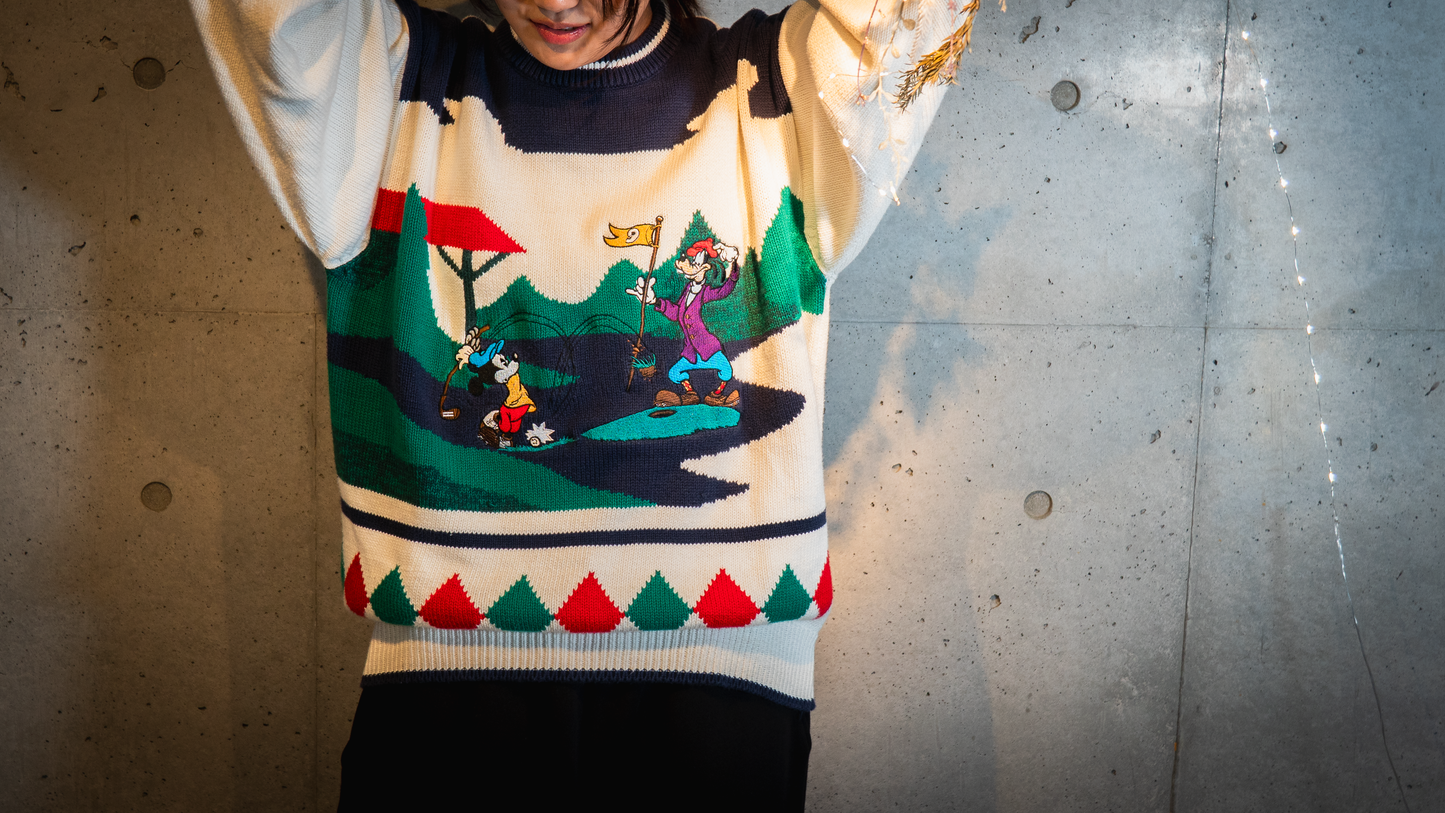 ディズニーゴルフニットセーター