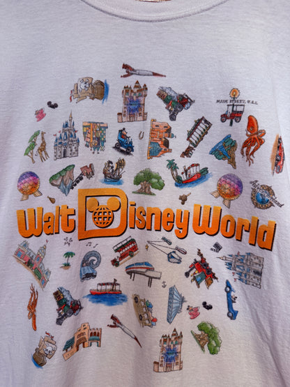 WDW全アトラクションプリントTシャツ