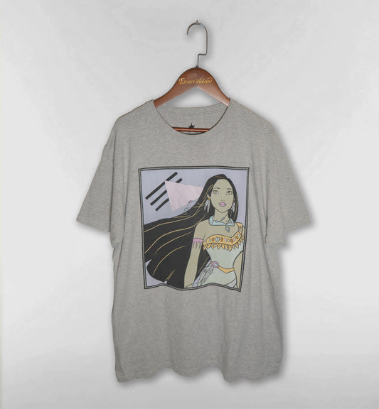 ポカホンタスグレーTシャツ
