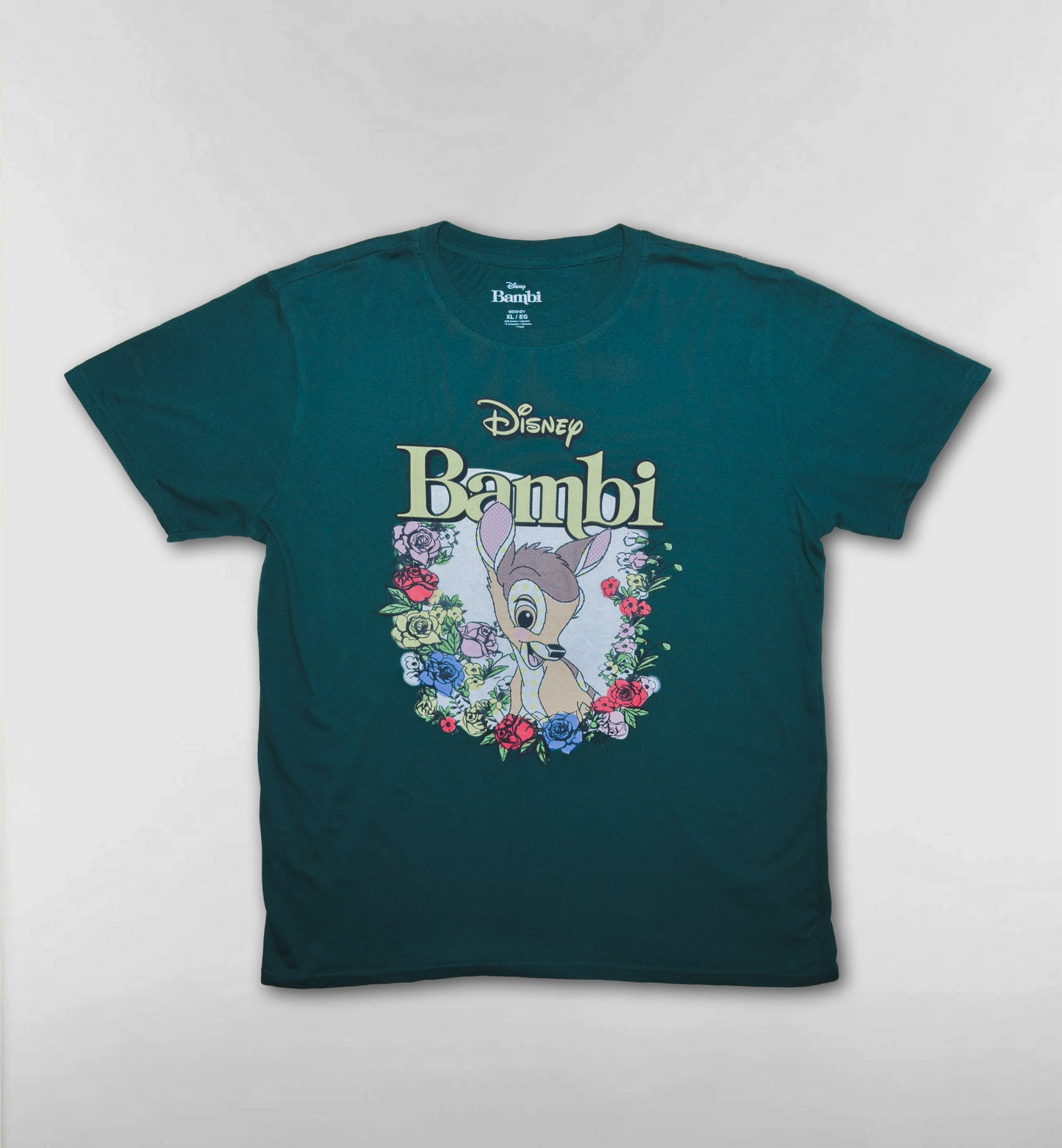 ディズニー”バンビ”フラワープリントTシャツ