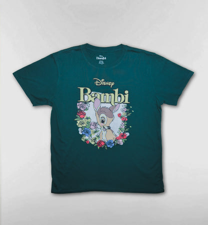 ディズニー”バンビ”フラワープリントTシャツ