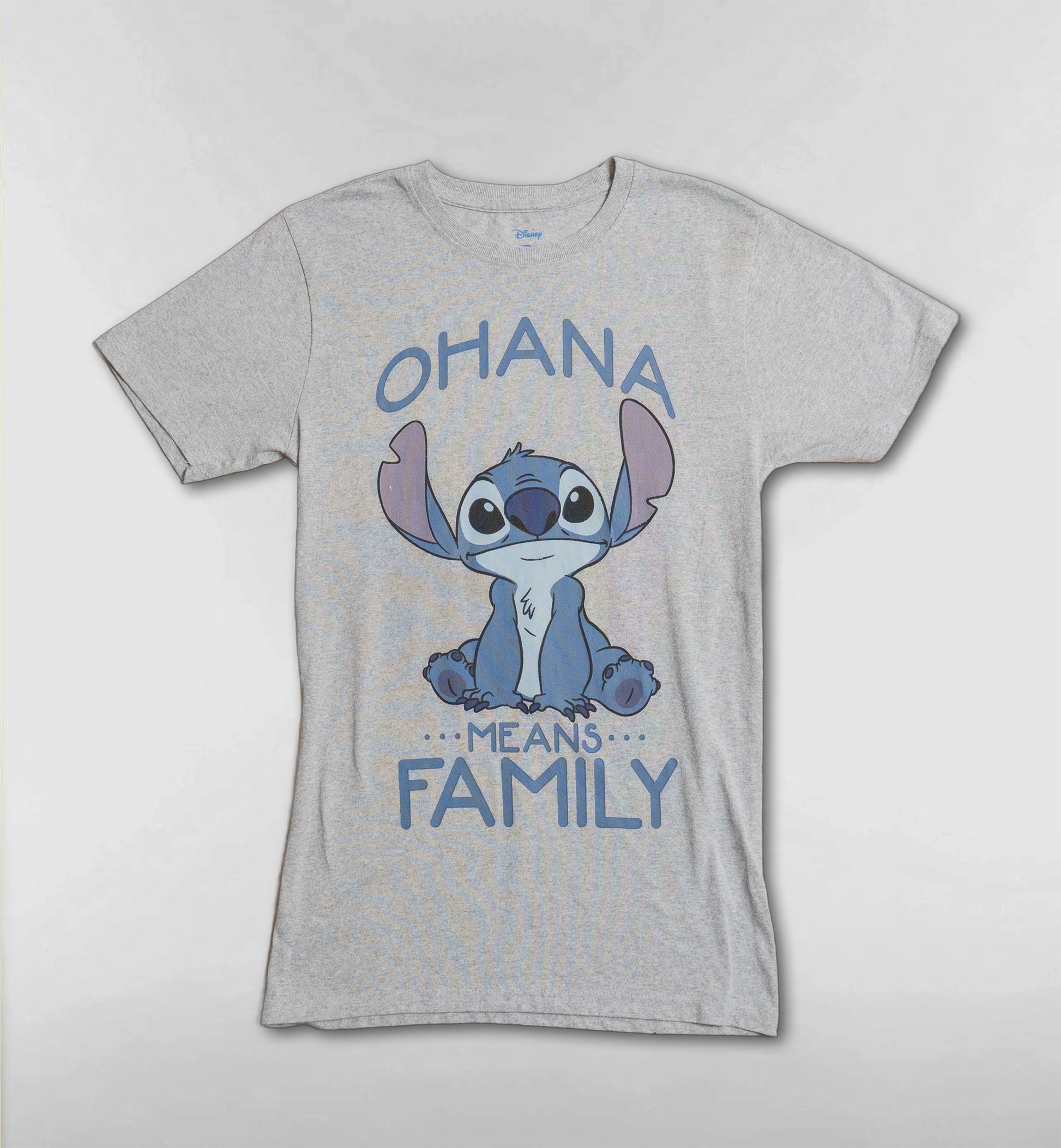 スティッチ OHANA MEANS FAMILY Tシャツ【グレー】