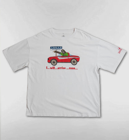 上海ディズニーランド ナマケモノ I WILL ARRIVE SOON Tシャツ【ホワイト】