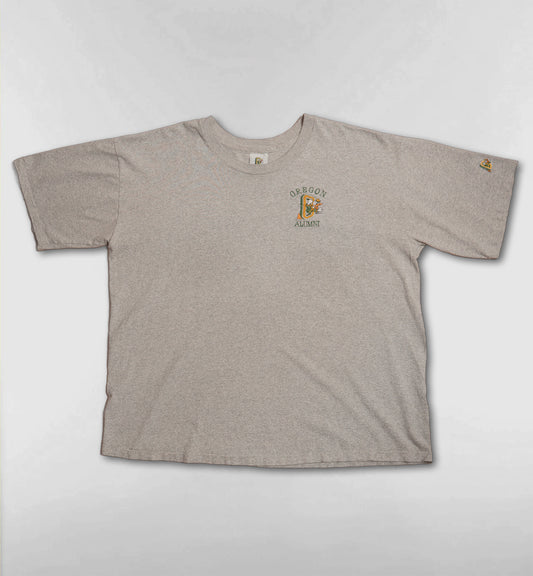 オレゴンダック(ドナルド) Alumni刺繍半袖Tシャツ【グレー】