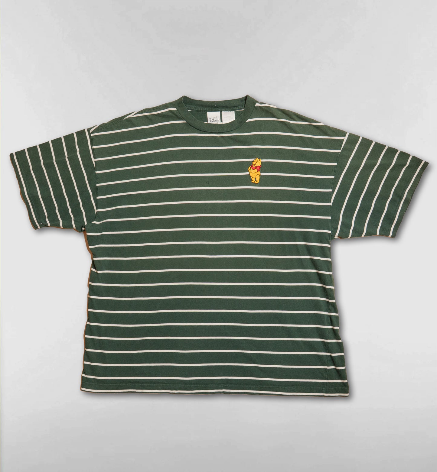 くまのプーさん ボーダー半袖Tシャツ【グリーン】