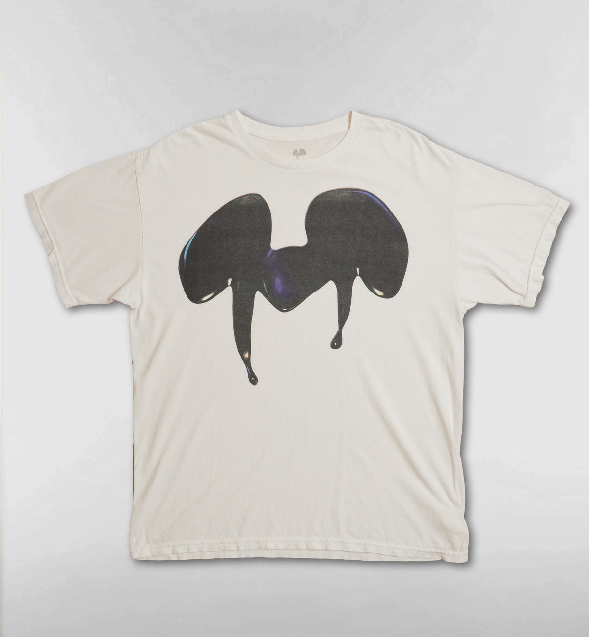 ミッキーの溶けだすイヤーシルエットTシャツ アイボリー
