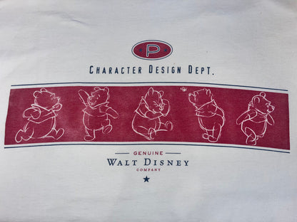 プーさんのバックプリント線画Tシャツ【90s】