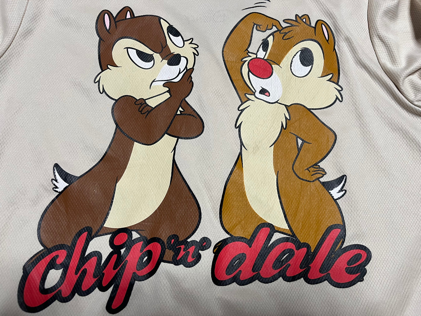 チップとデールのベースボールシャツ