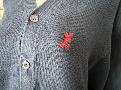 【〜10/31期間限定セール】ミッキーマウスワンポイント刺繍カーディガン