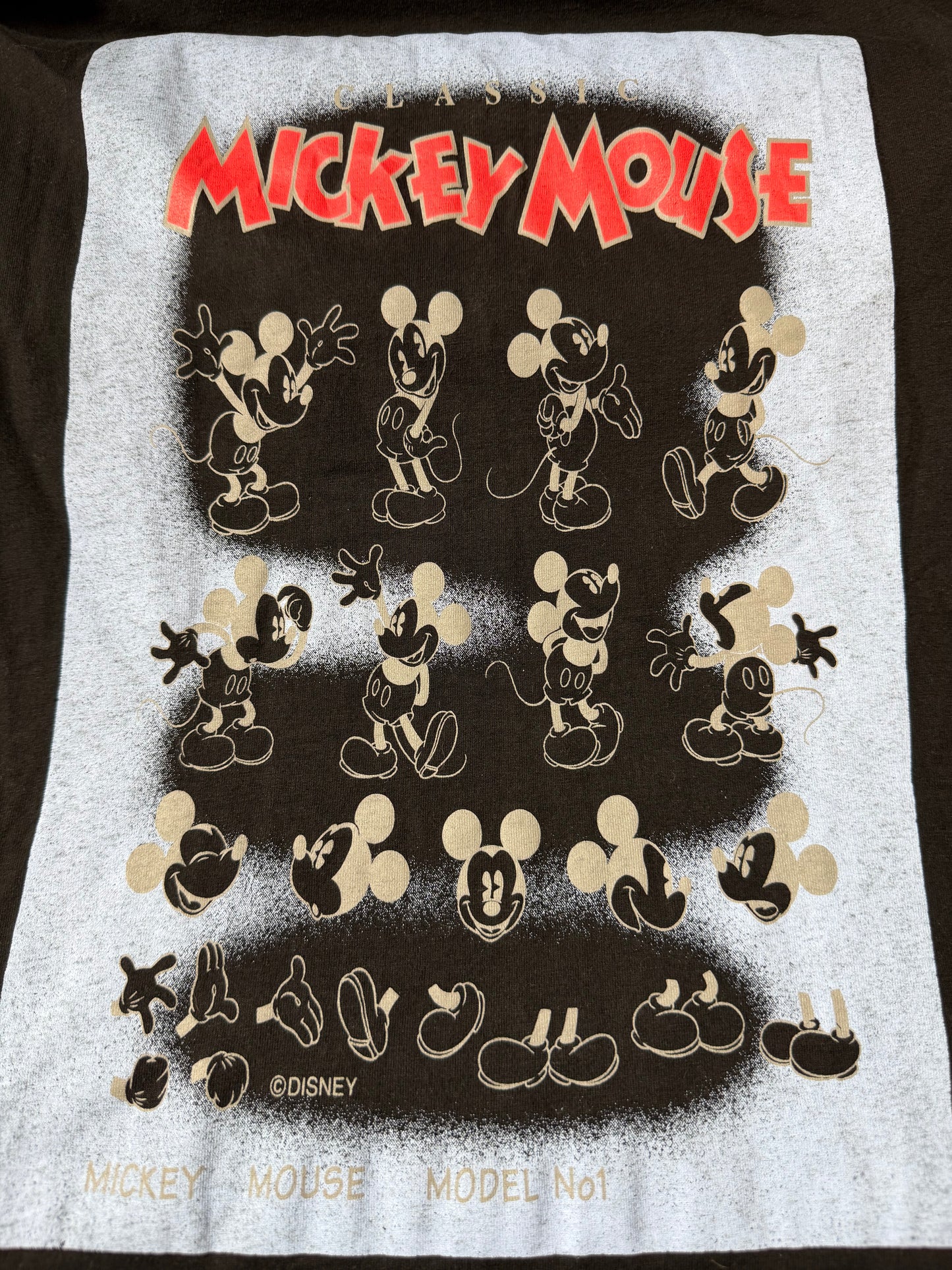 【〜10/31期間限定セール】いろんなミッキーマウス ロングスリーブTシャツ【90s】