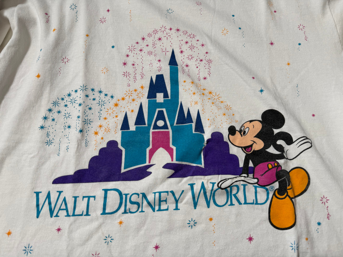 【〜10/31期間限定セール】ウォルト・ディズニー・ワールド ＆ミッキー城プリントTシャツ