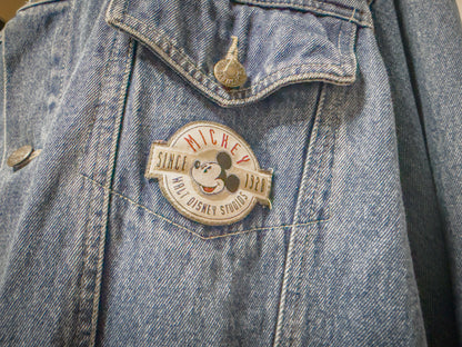デニムジャケット/バック刺繍ミッキーフレンズ【00's】