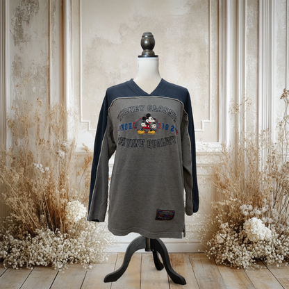 ミッキーのクラシックVネックロンT【00's】
