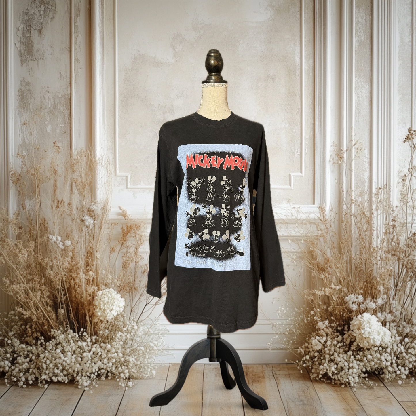 【〜10/31期間限定セール】いろんなミッキーマウス ロングスリーブTシャツ【90s】