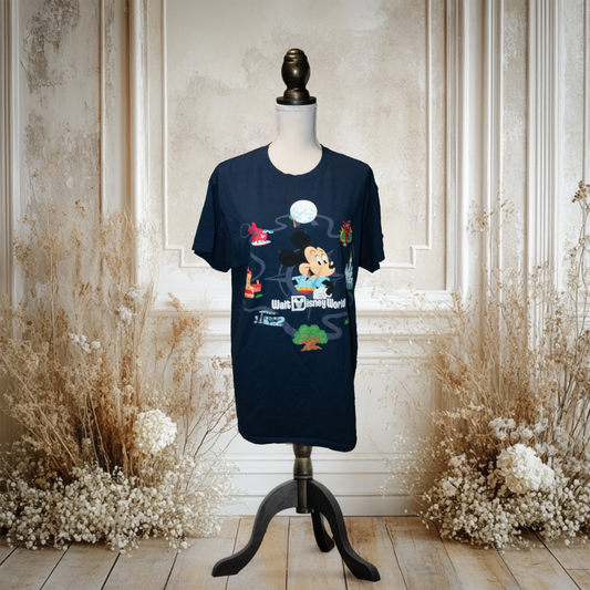 ミッキーとアトラクションTシャツ【WDW】