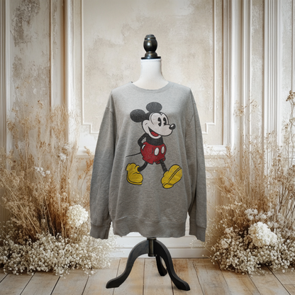 パイカットポッケミッキーのオーバーサイズスウェット