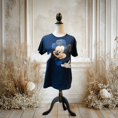 ミッキーの両面顔シャツ破りTシャツ