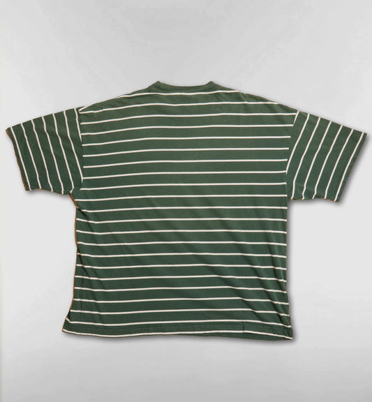くまのプーさん ボーダー半袖Tシャツ【グリーン】