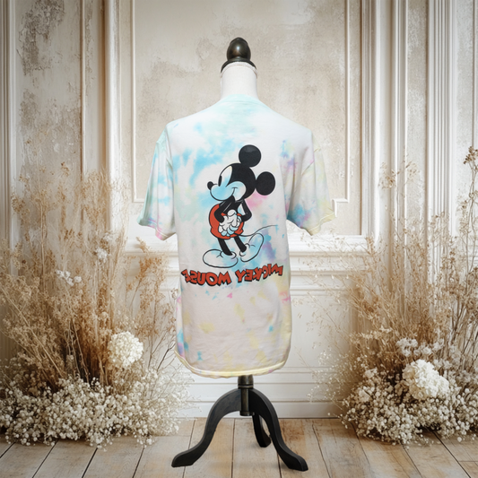 両面デザイン！タイダイミッキースタンディングTシャツ【激レア】
