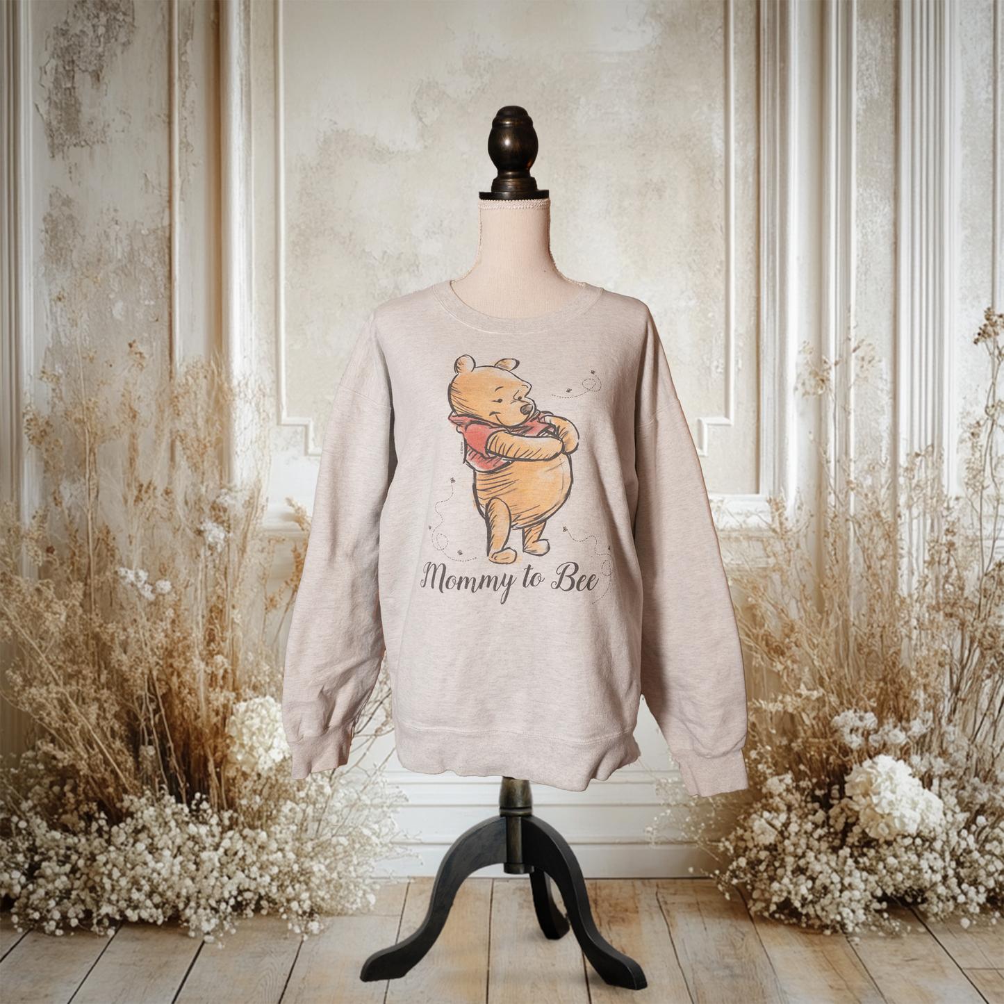『Mommy to bee』プーさんの霜降りスウェット