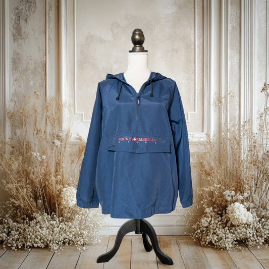 ミッキー/ミニー/プルートのバック刺繍アノラック【00's】