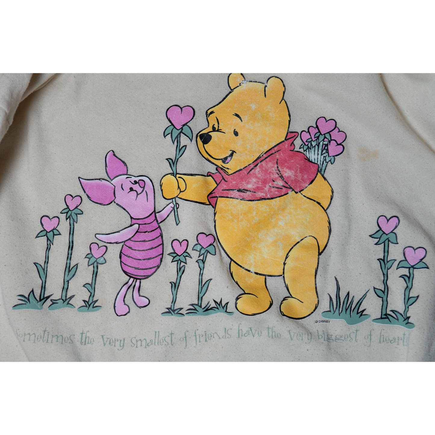 ”お花をプレゼント”プーのオーバーサイズスウェット【00's】