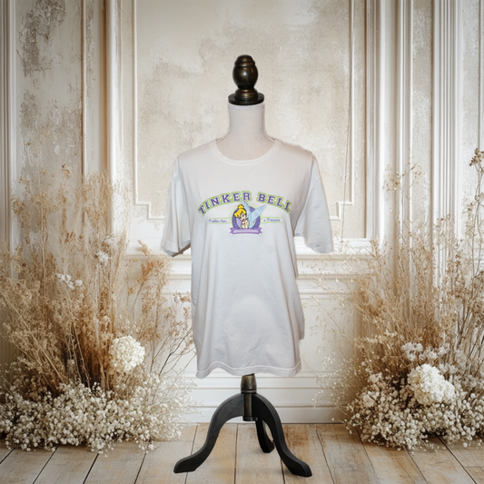 ティンカーベルのロゴ刺繍Tシャツ【WDW】
