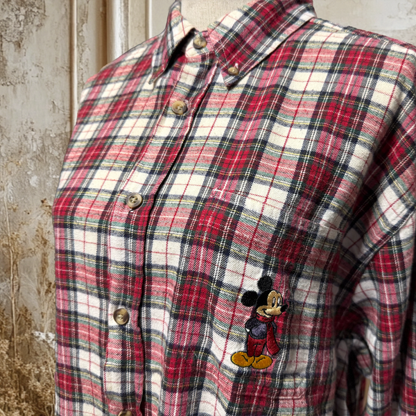 ミッキーマフラーワンポイントシャツ