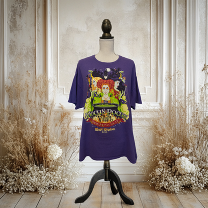 ホーカスポーカスとヴィラン大集合Tシャツ【マジックキングダムHocus Pocus Villain Spelltacular】