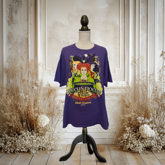 ホーカスポーカスとヴィラン大集合Tシャツ【マジックキングダムHocus Pocus Villain Spelltacular】