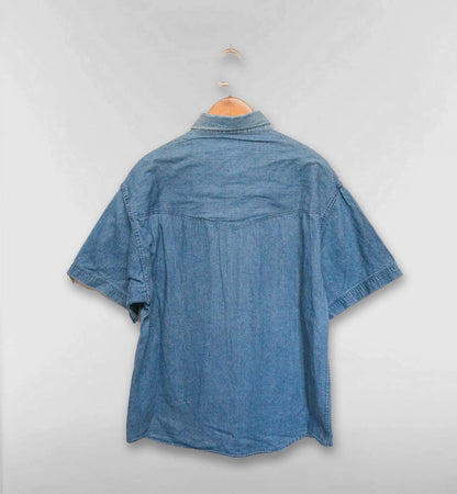 ミッキーフレンズのハーフスリーブデニムシャツ
