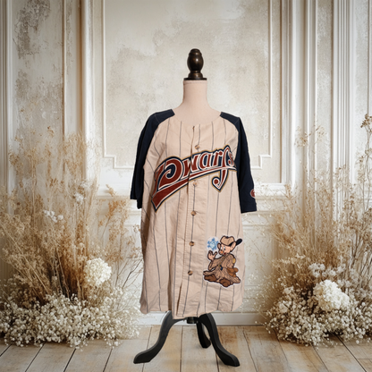 7 Dwarfs おとぼけベースボールシャツ／Dopey 【90s–00s Disneyland】