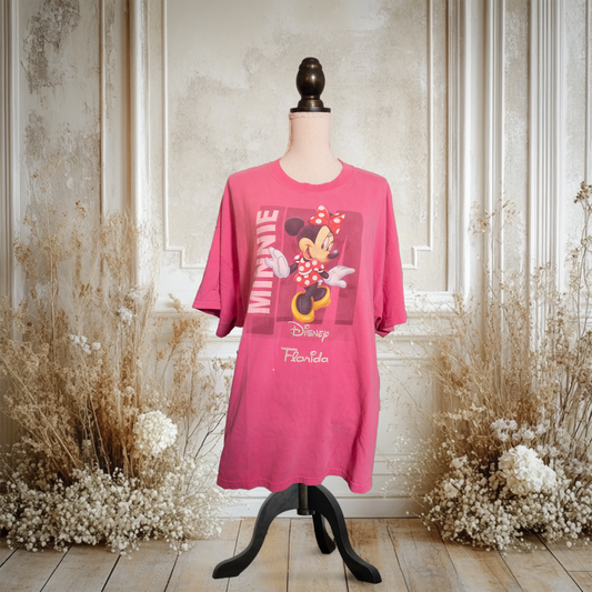 ミニーのライトピンクTシャツ