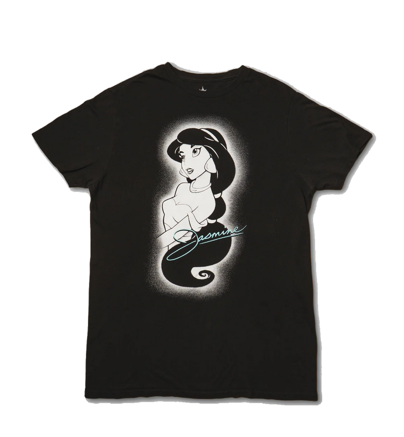ジャスミンのサイン入りプリントTシャツ【ブラック】