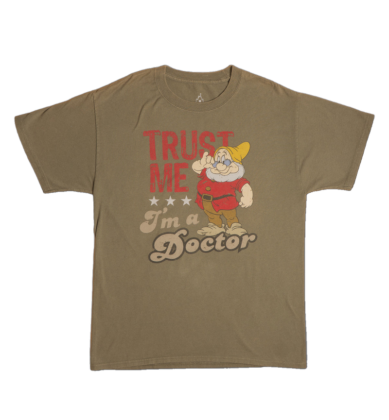 先生の「Trust Me I'm a Doctor」Tシャツ【カーキ】